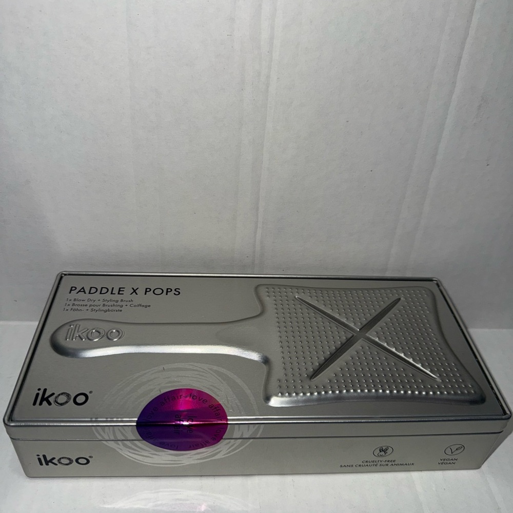 NEW ikoo Paddle x Pop Metallic Collection Hair Brush PINK Love Affair - Picture 12 of 13